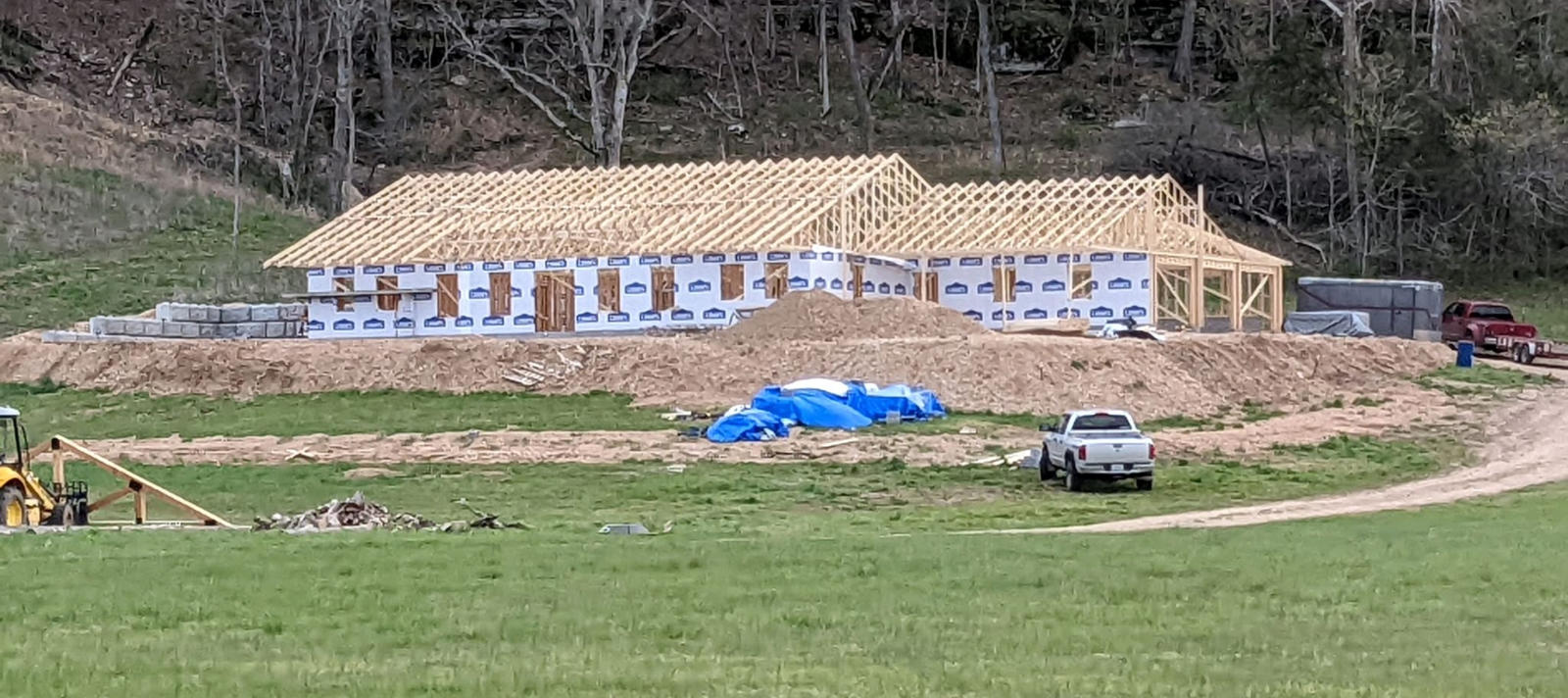 This is a picture of a new home being constructed by Slinkard Enterprise in