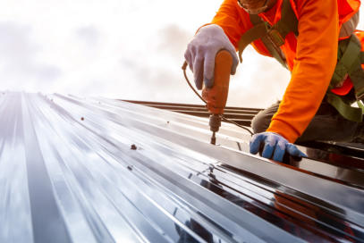 a picture of a metal roof we intalled in Noel MO
