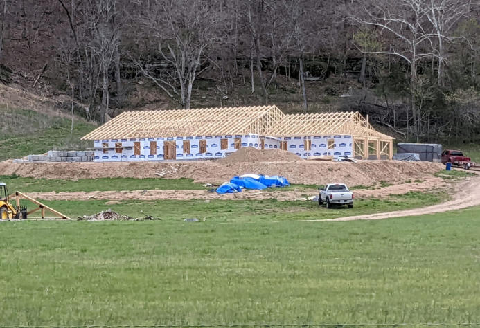 This is a picture of a new home being constructed by Slinkard Enterprise in