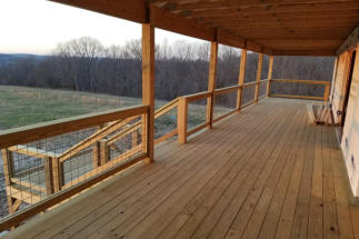 a picture of a custom deck we built in Vinita OK